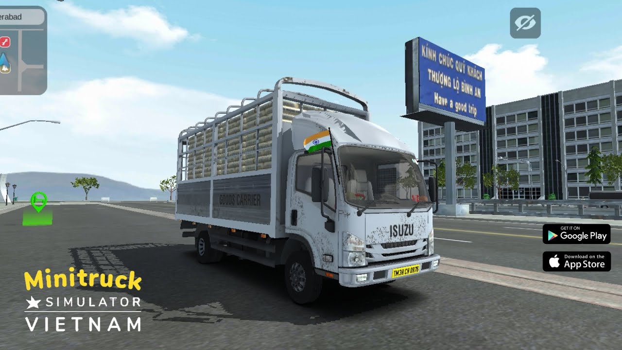FULLY LOADED 🚚💪: Transporting 21.6 TON Cement Cargo! Mini Truck Simulator Vietnam