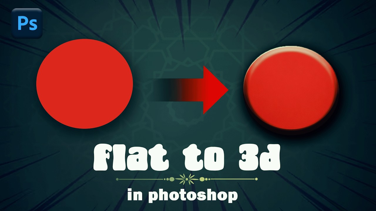 how to make shapes look 3d in photoshop #photoshop #adobephotoshop #graphic #viral  #viralboy