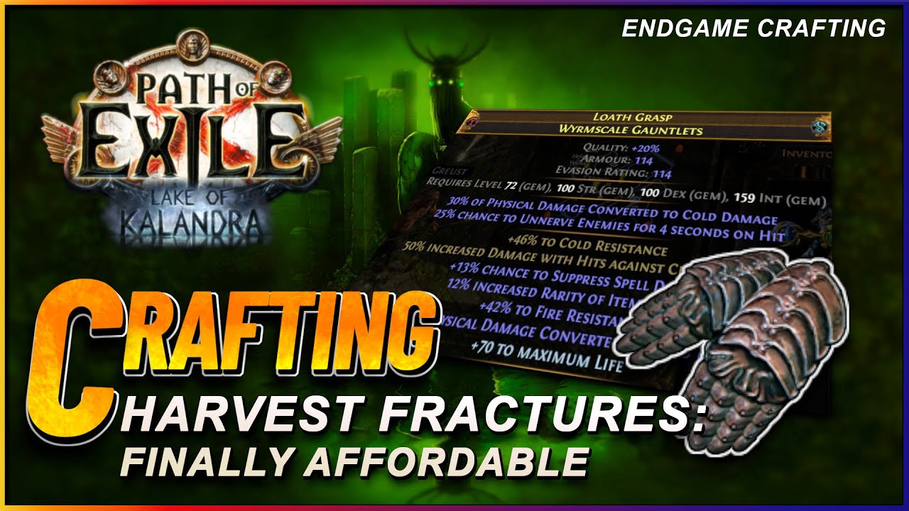 PoE 3.19 -  Crafting 63% Cold Conversion Gloves