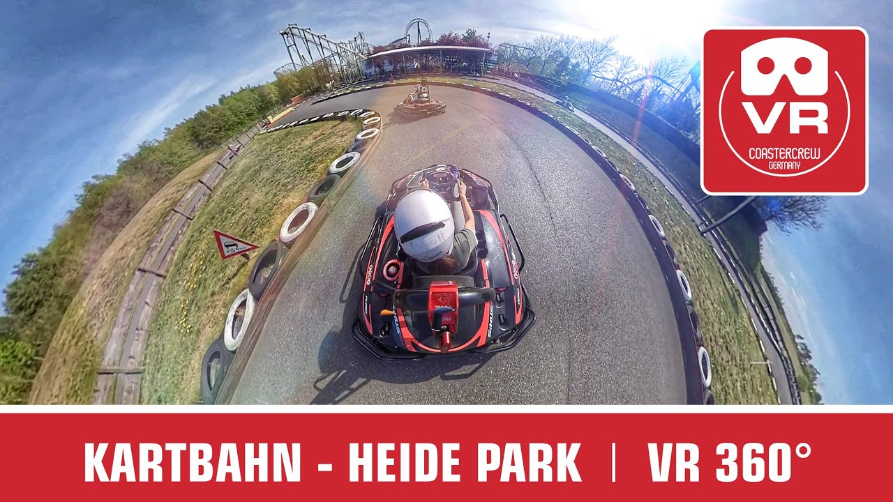 VR GO-Kart Racing in VR 360 &deg; | Heide Park Resort Kartbahn | VR 360 Oculus Go | Race Car Thrill Ride