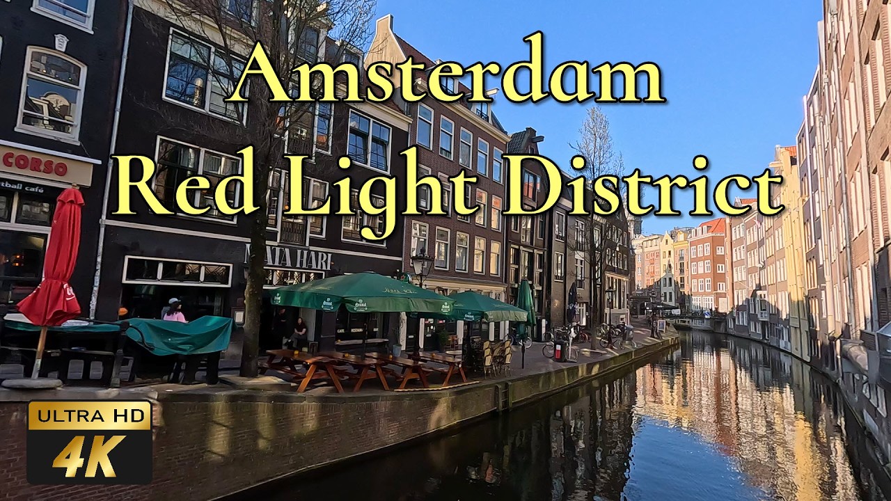 🇳🇱 Amsterdam Red Light District  - beautiful spring day walking tour in 4K 60fps