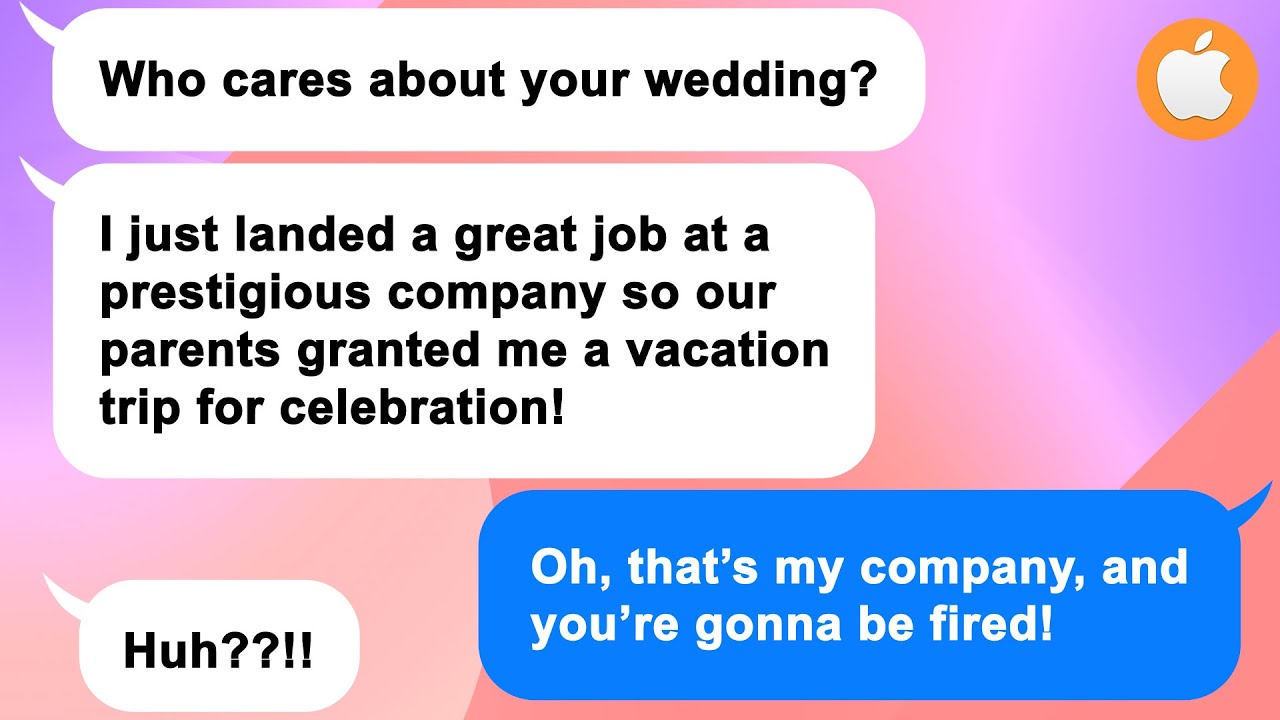 [Apple] My toxic family skips my wedding to go on a trip together, but they dig their own hole LOL