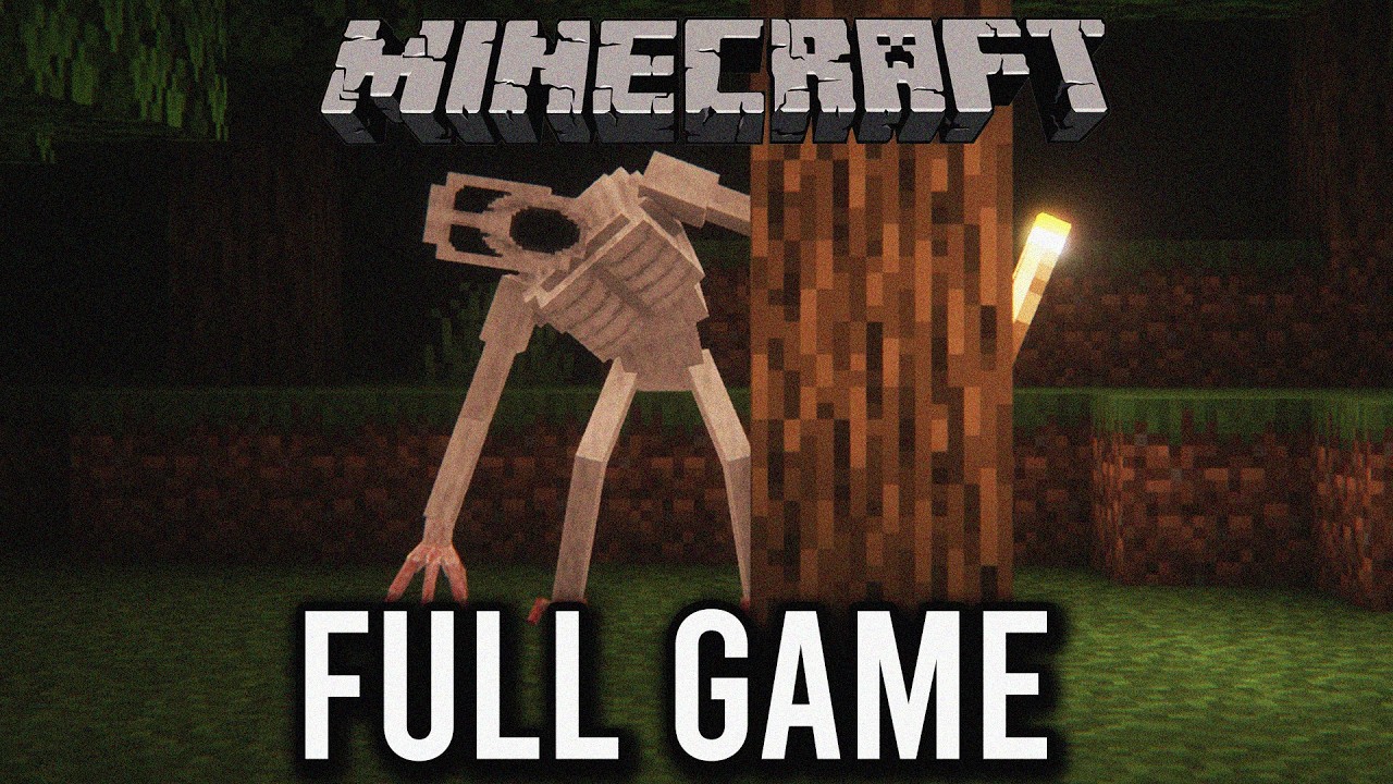 Minecraft Survival HORROR Mod - FULL GAME (The One Who Watches) - No Commentary
