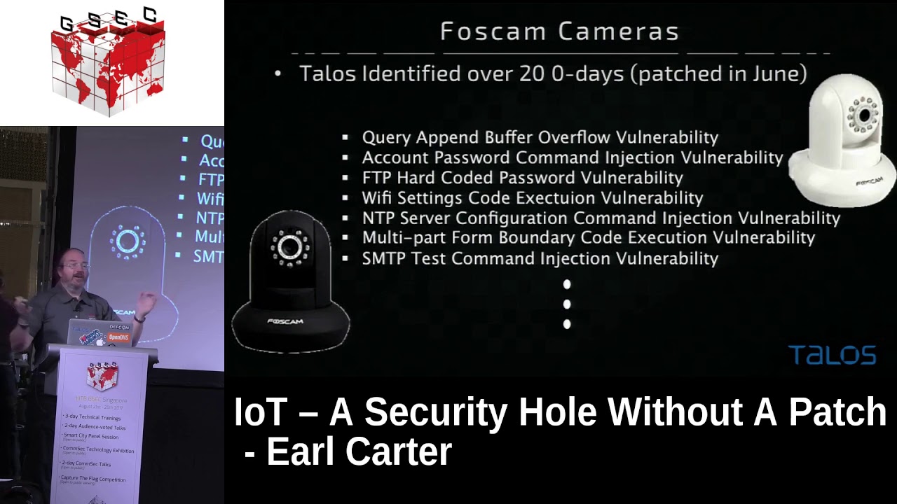 #HITBGSEC 2017 WELCOME ADDRESS - IoT - A Security Hole Without A Patch - Earl Carter