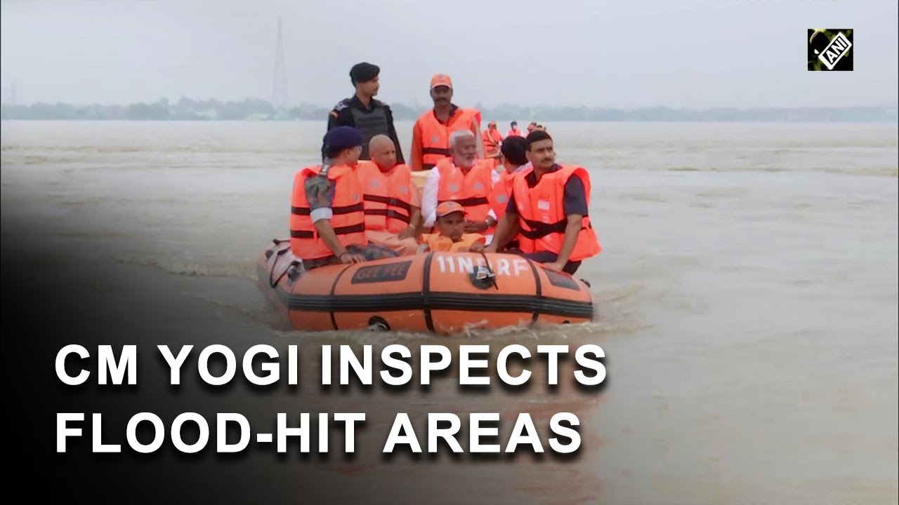 CM Yogi takes stock of flood-hit areas in Varanasi | Uttar Pradesh Flood News