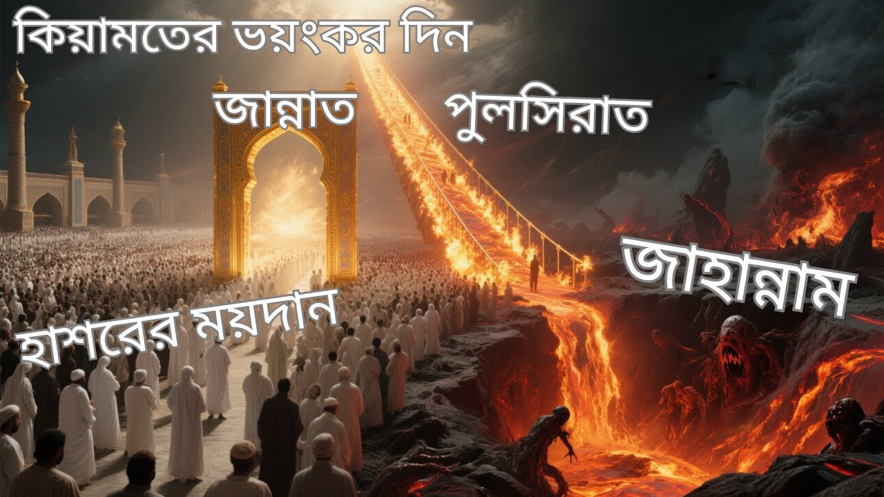 The Day of Judgment: Hashor, Jahannam, Pul Sirat & Jannah Explained Bangla 