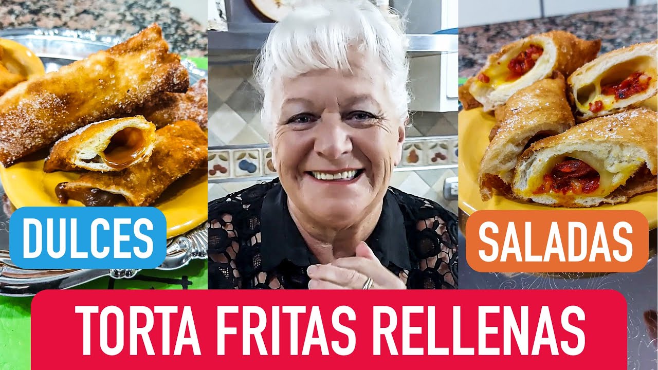 Tortas Fritas Rellenas! En dos versiones, Dulces y Saladas!