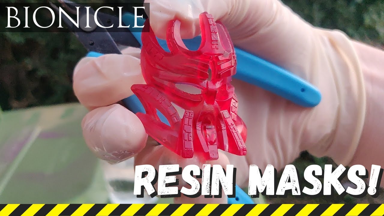 First Time 3D-Printing Resin Bionicle Masks!