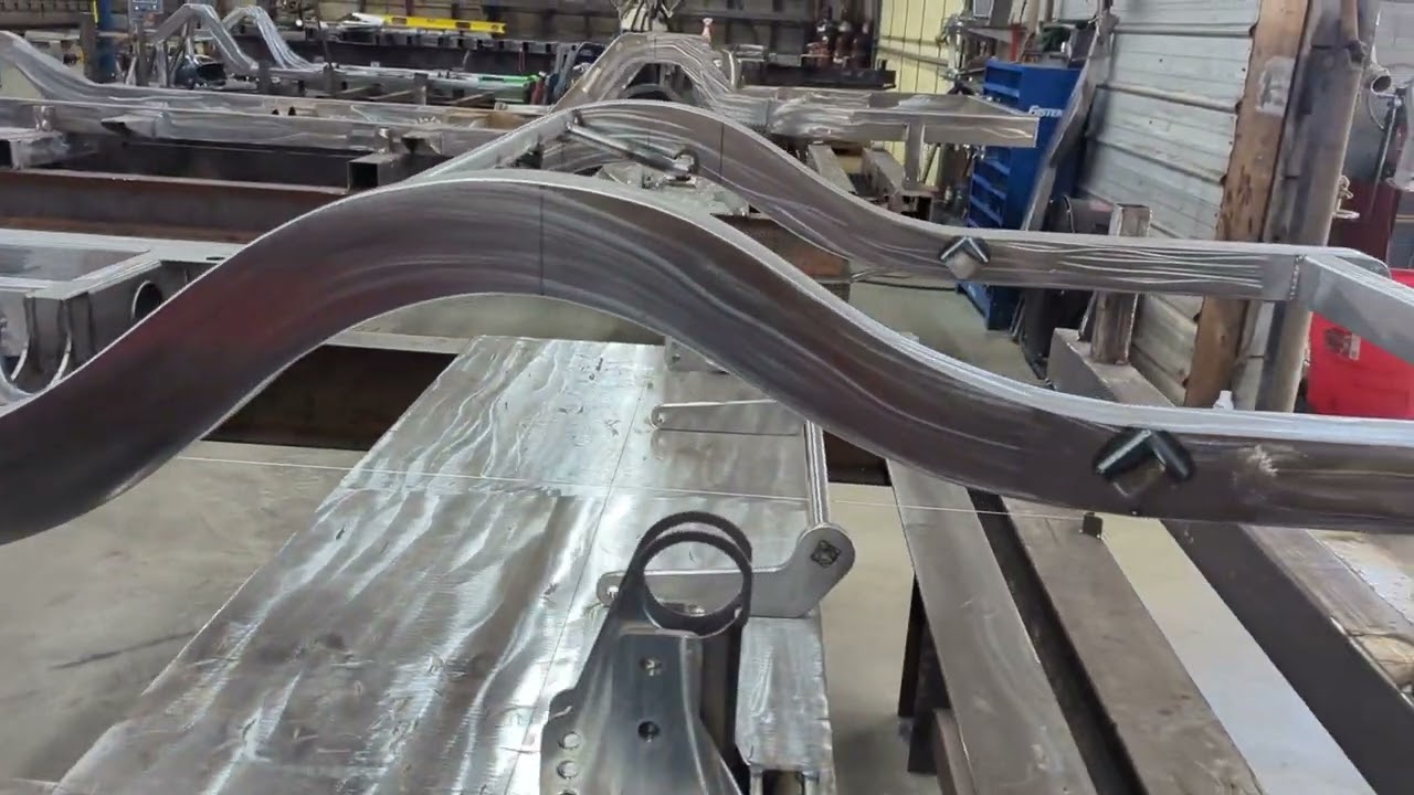 SRG Tri-five Chevy Chassis going together today!