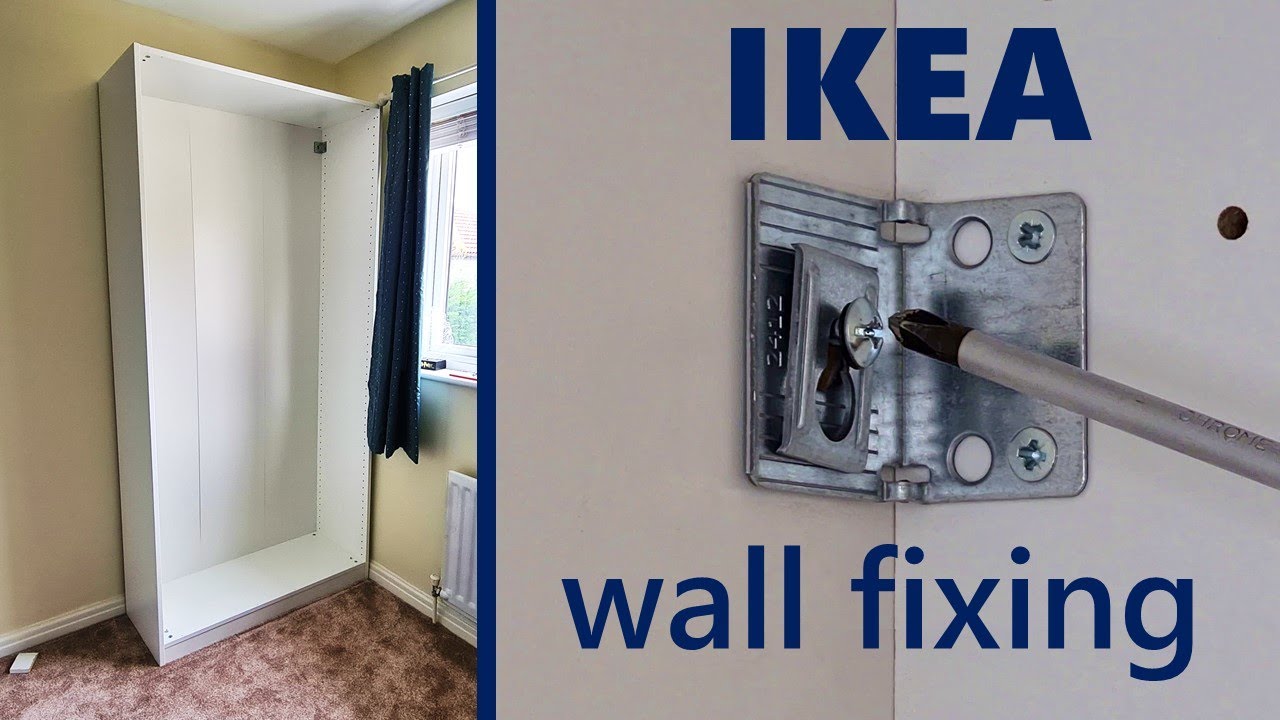 How to attach Ikea wardrobe to the wall