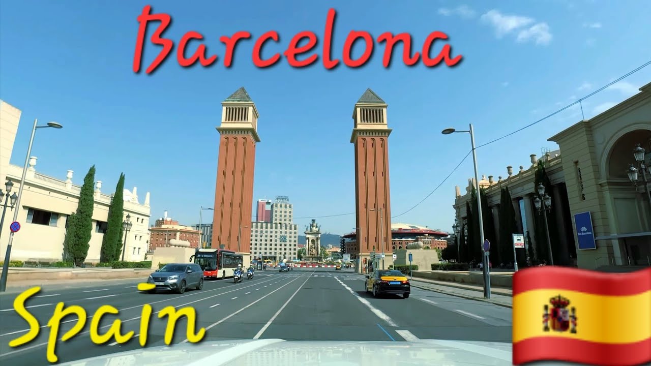 Driving in Barcelona Spain