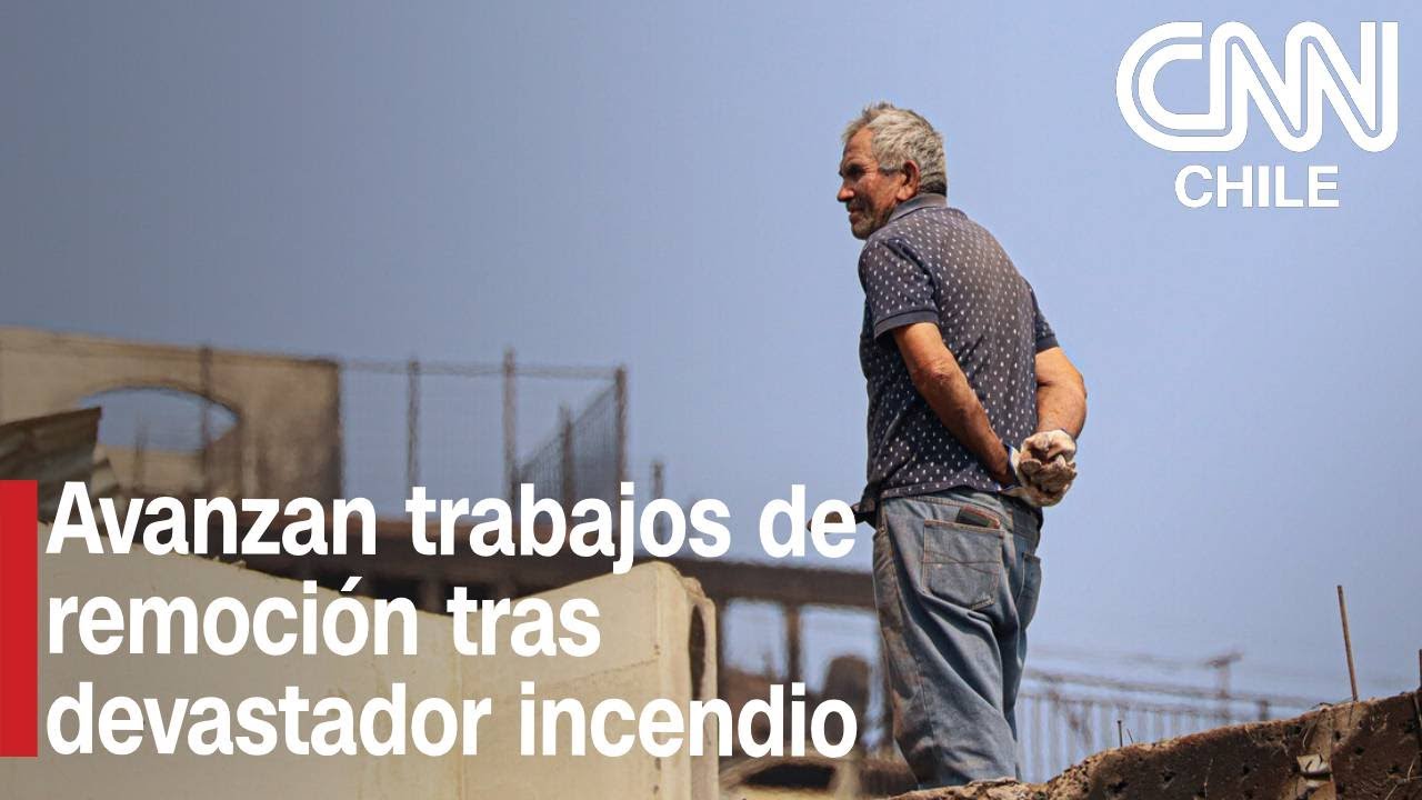 Avanzan trabajos de remoción tras devastador incendio en el sur del país