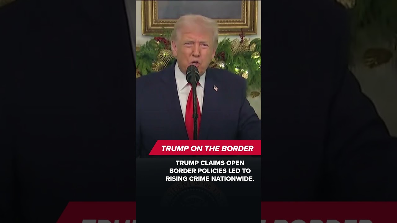 Trump Says the Border Was Open and Crime Surged Nationwide