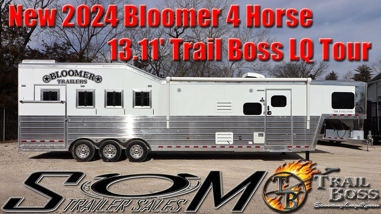 New 2026 Bloomer 4 Horse Trailer with 13'11'' Trail Boss Living Quarters Tour