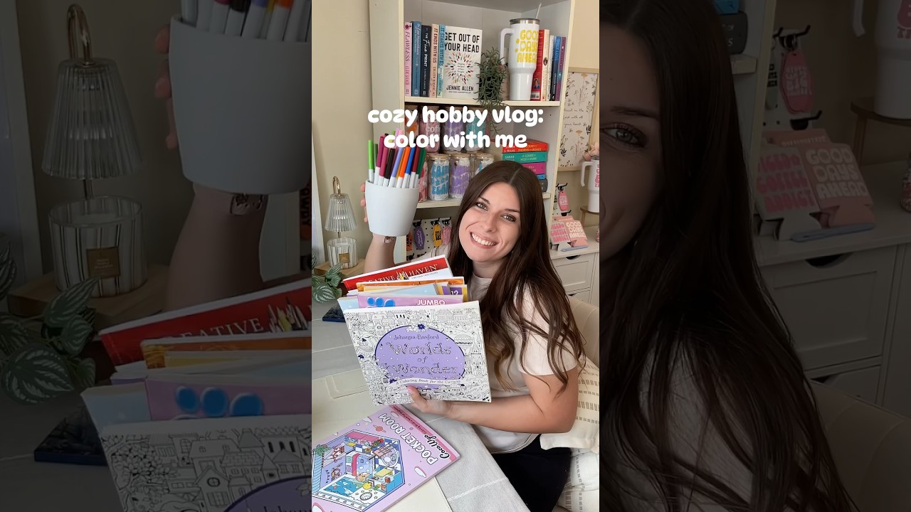Cozy hobby vlog: coloring 🖍️❤️ 