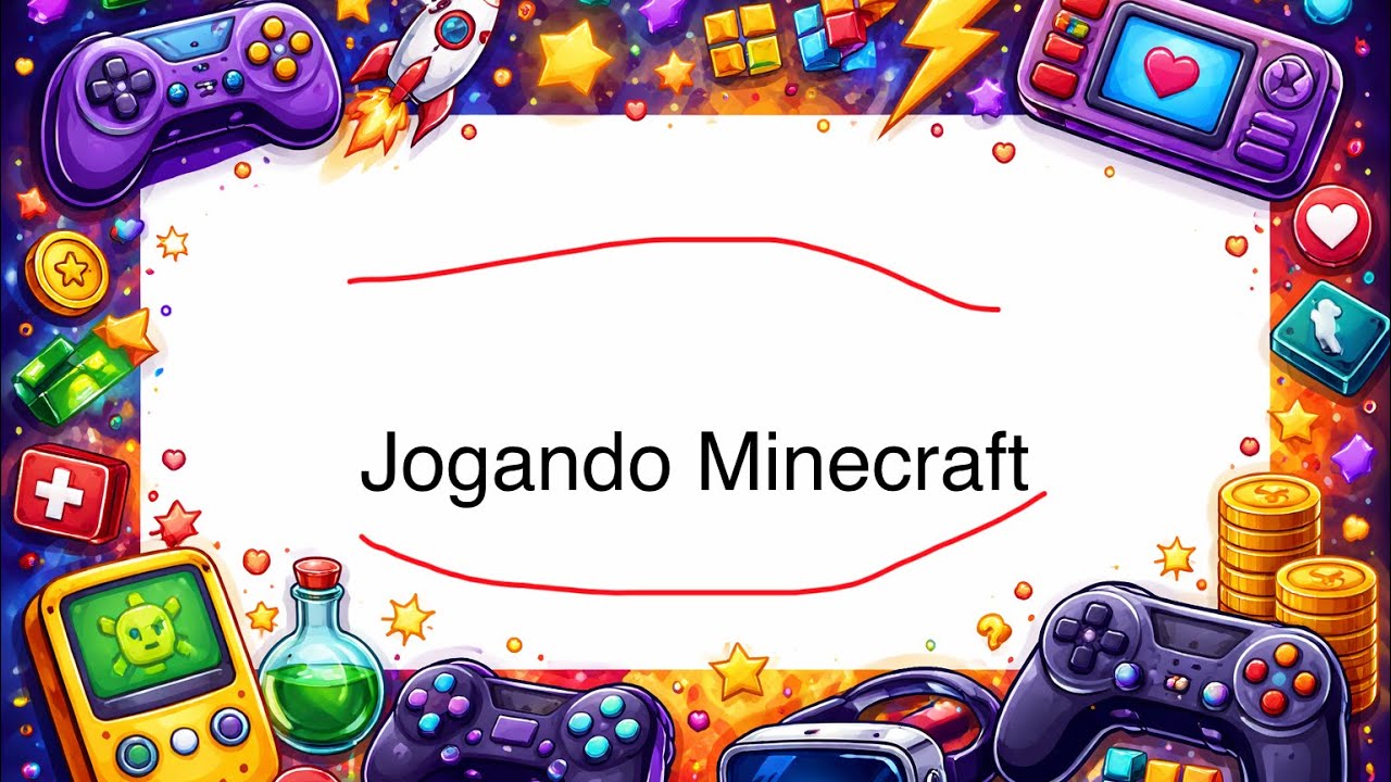 Jogando Minecraft no criativo ￼