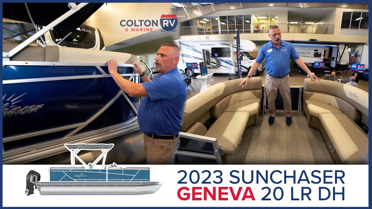 2023 Sunchaser Geneva 20 LR DH Pontoon Boat Walkthrough Tour