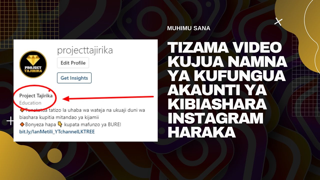 Hatua Kwa Hatua : Jinsi ya Kufungua Akaunti ya Kibiashara Instagram Haraka