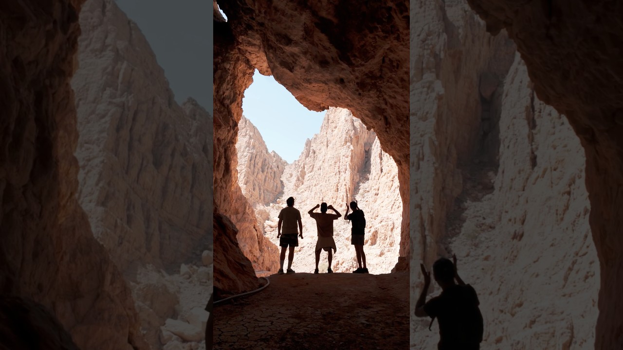 The Hidden Cave Inside Wadi Naqab 🏞️ #WadiNaqab #HiddenUAE #CinematicShorts
