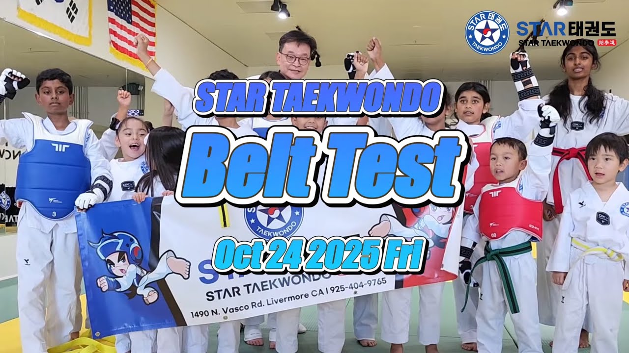 October 2025 Belt Test | Star Taekwondo Livermore