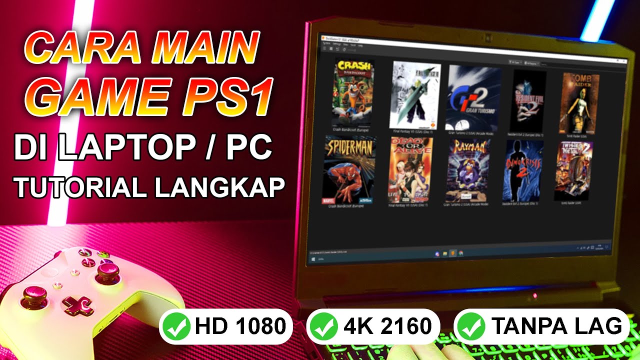 Tutorial Cara Main Game PS1 Di Laptop / PC | Tutorial Emulator PS1 DuckStation
