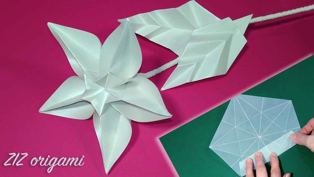Origami Flower Carambola (Carmen Sprung). BEST TUTORIAL. DIY Valentine gift ideas