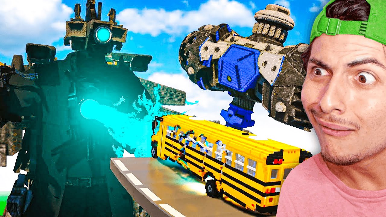 VOITURE vs TITAN CAMERAMAN SKIBIDI... (c'est trop cool)