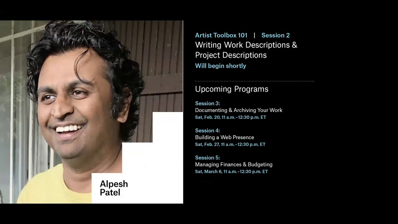 Skills Artist Toolbox #2: Writing Work Descriptions + Project Descriptions