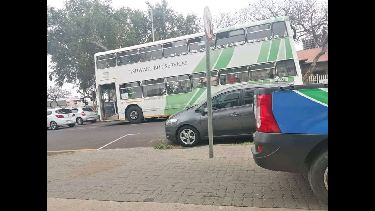 Bus action  in  the Pretoria Metro Area
