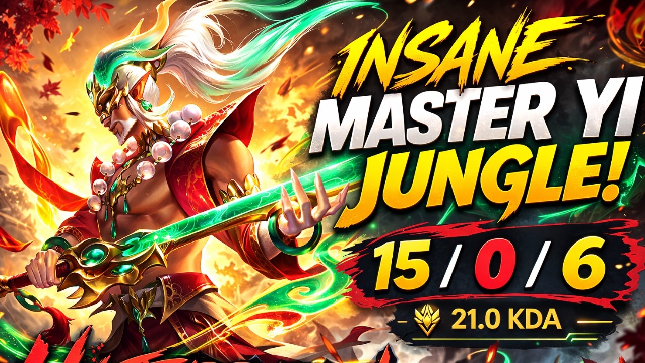 PLAYING A PERFECT MASTER YI JUNGLE GAME