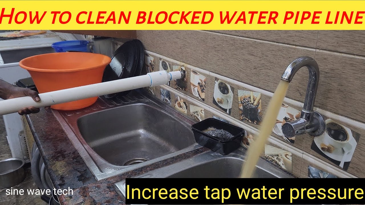How to clean blocked water pipe line/Increase tap water pressure #Removeblock #tap