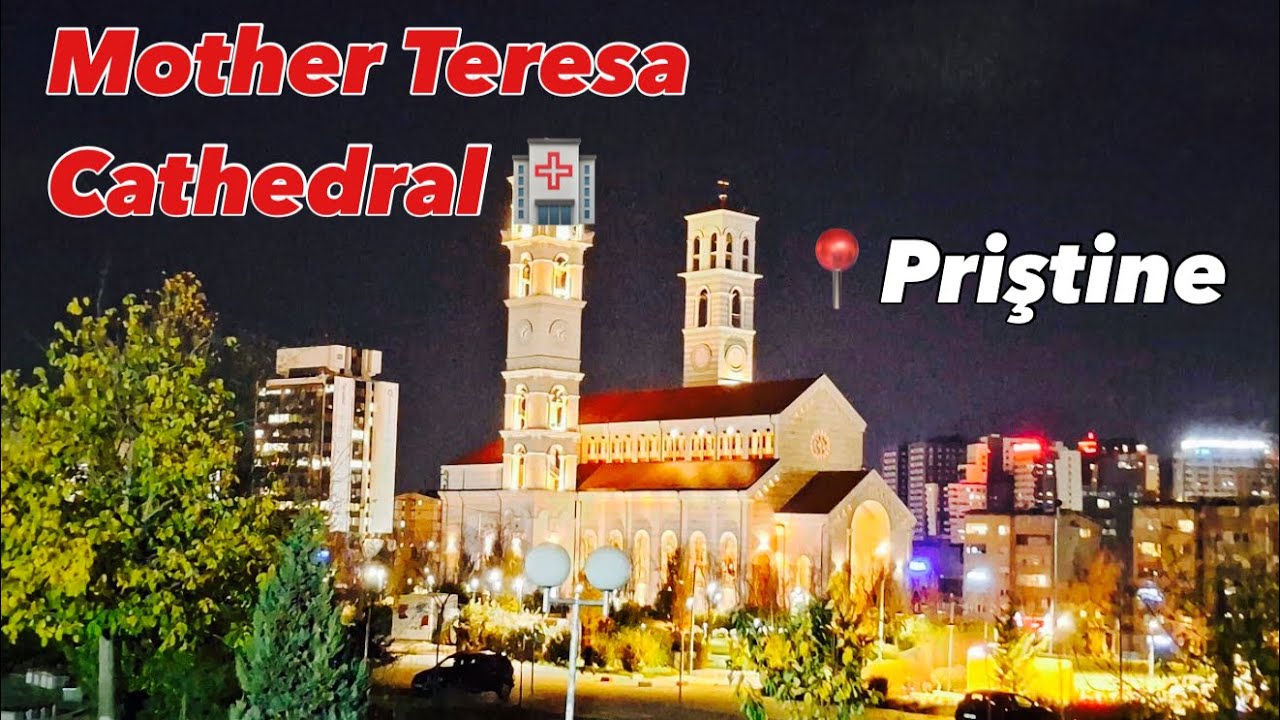 🇽🇰Priştine’de Akşam Vibes | 📍Mother Teresa Cathedral & Sokaklar ✨