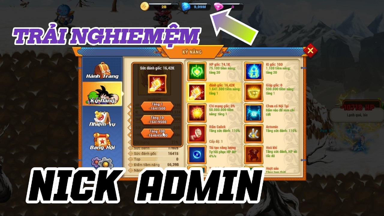 Ngọc Rồng Awaken - Đột Nhập Nick Admin Xem Có Xịn Như Lời Đồn ?
