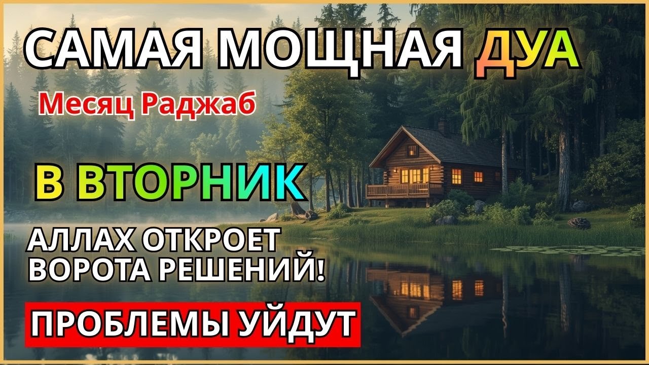 Дуа В ВТОРНИК Очень сложные проблемы будут решены #дуа