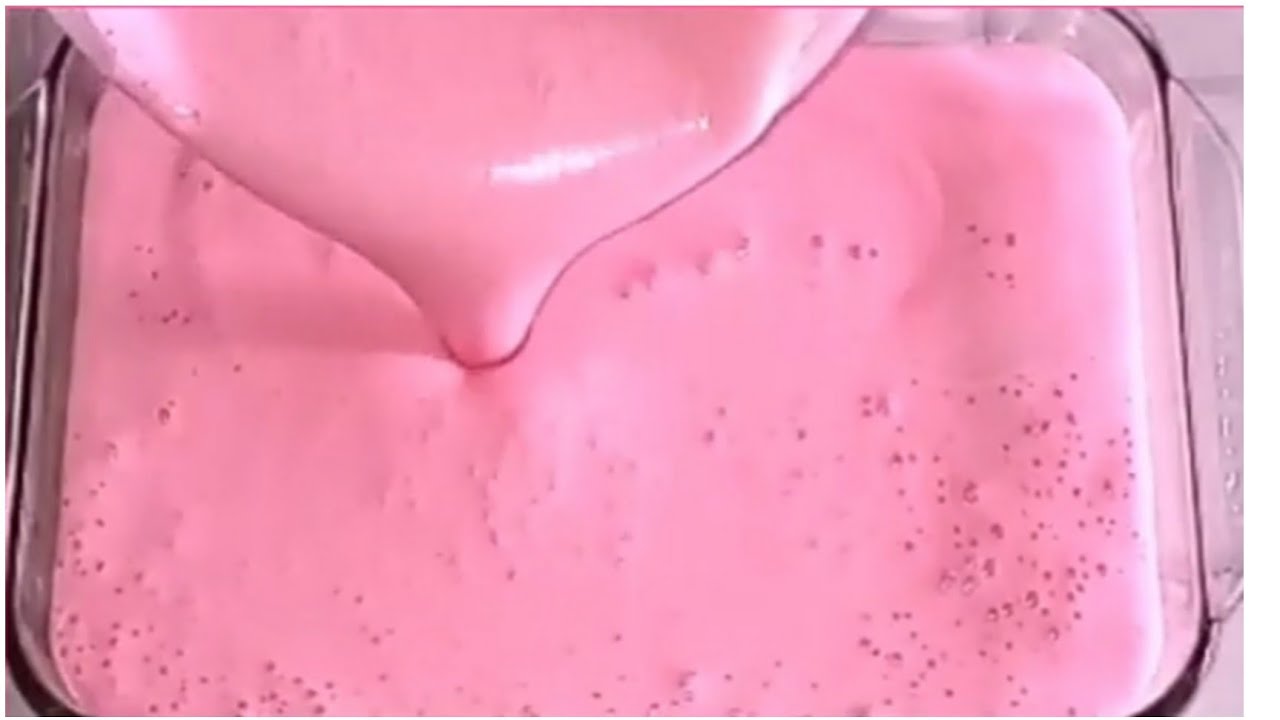 GELATINA NUBE CREMOSA CON SOLO 2 INGREDIENTES || gelatina de fresa || postre fácil