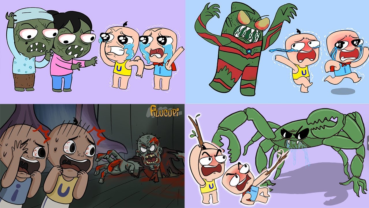 Kompilasi Upin Ipin Dikejar Zombie