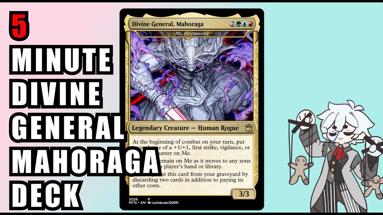 I Created MAHORAGA in Magic the Gathering! | Magic the Gathering Deck Breakdown #mtg #jjk