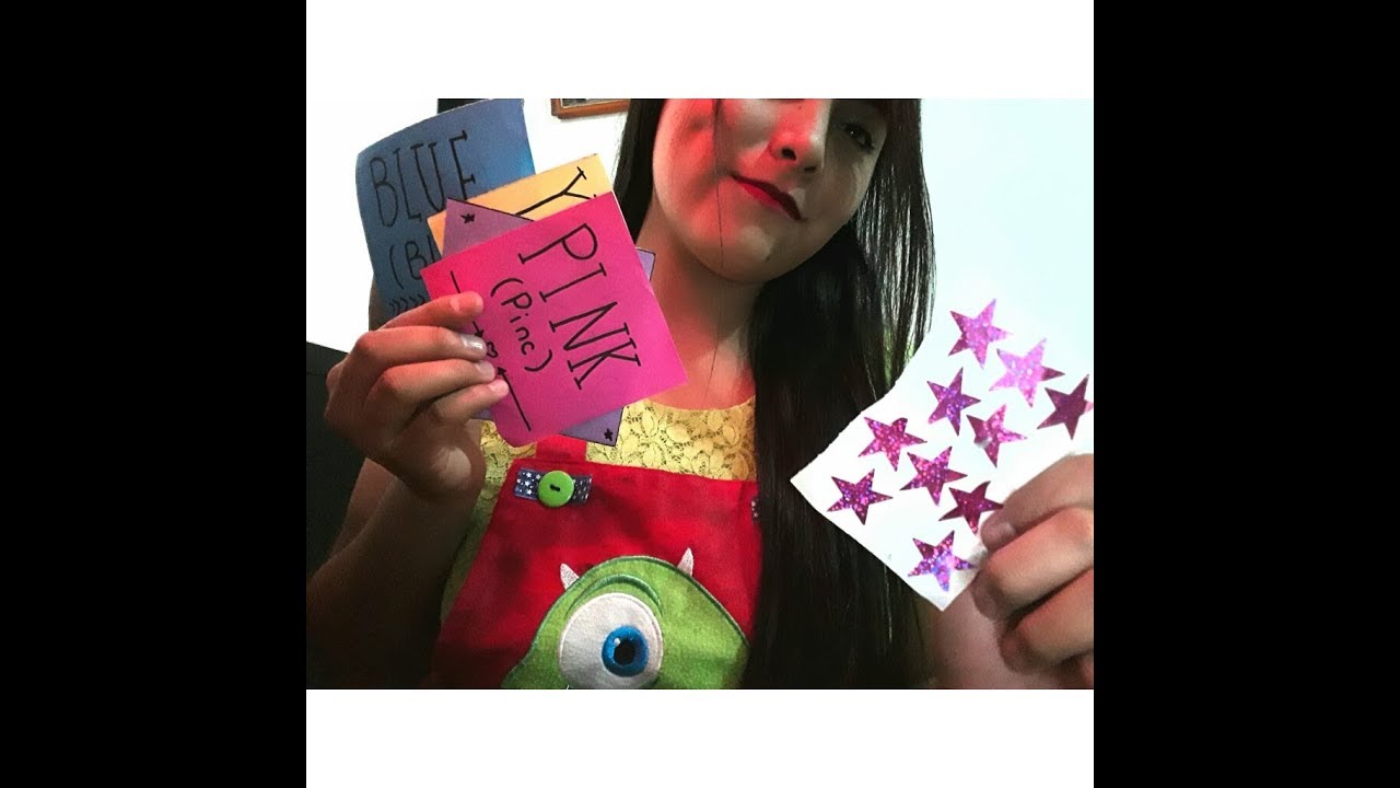 ASMR/ Asesora te enseña los colores en inglés📚✏