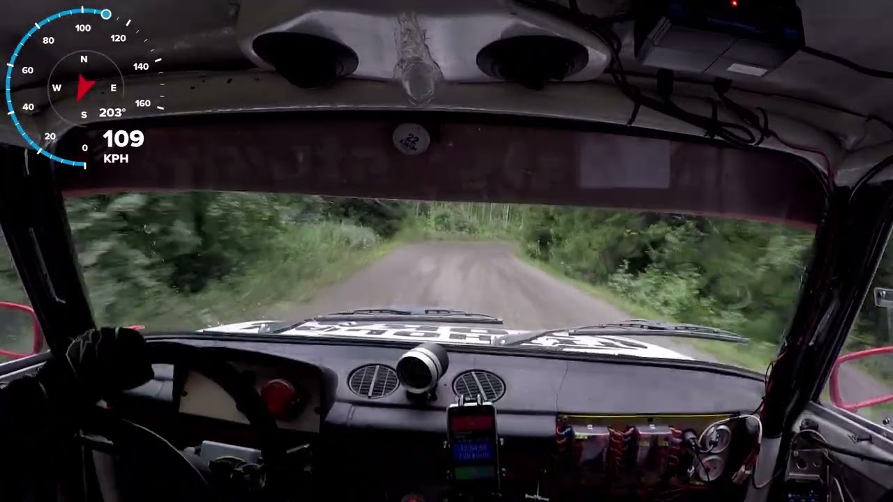 Vauhdikas ohitus. Västilä Vetomies 2025. Secto Rally EK12