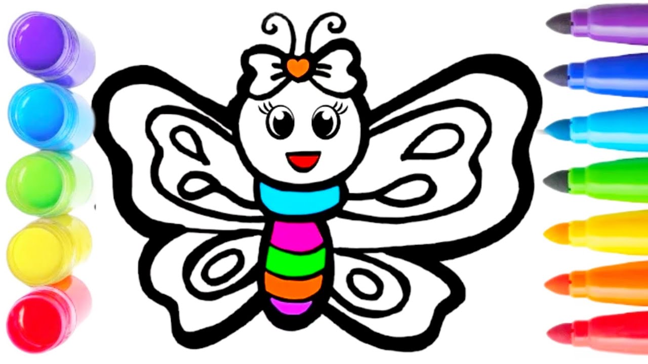 How to Draw a Butterfly 🦋🌈✨ | Magical Butterfly Drawing | Easy Step by Step Art Tutorial