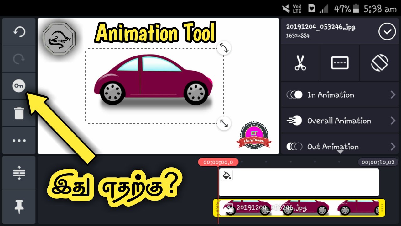 Animation Tutorial In Kinemaster Tamil | Editing Tamizhan