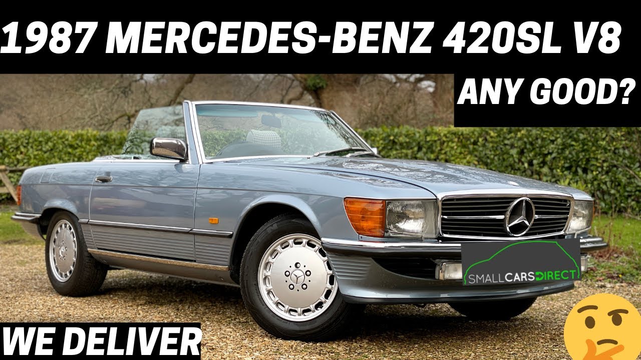 Used 1987 Mercedes-Benz 420SL V8 4.2 For Sale in Diamond Blue Metallic