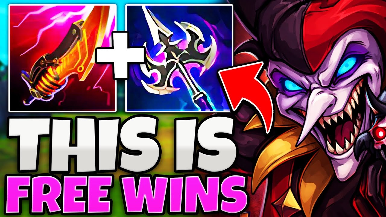 THIS AD SHACO BUILD IS FREE WINS!