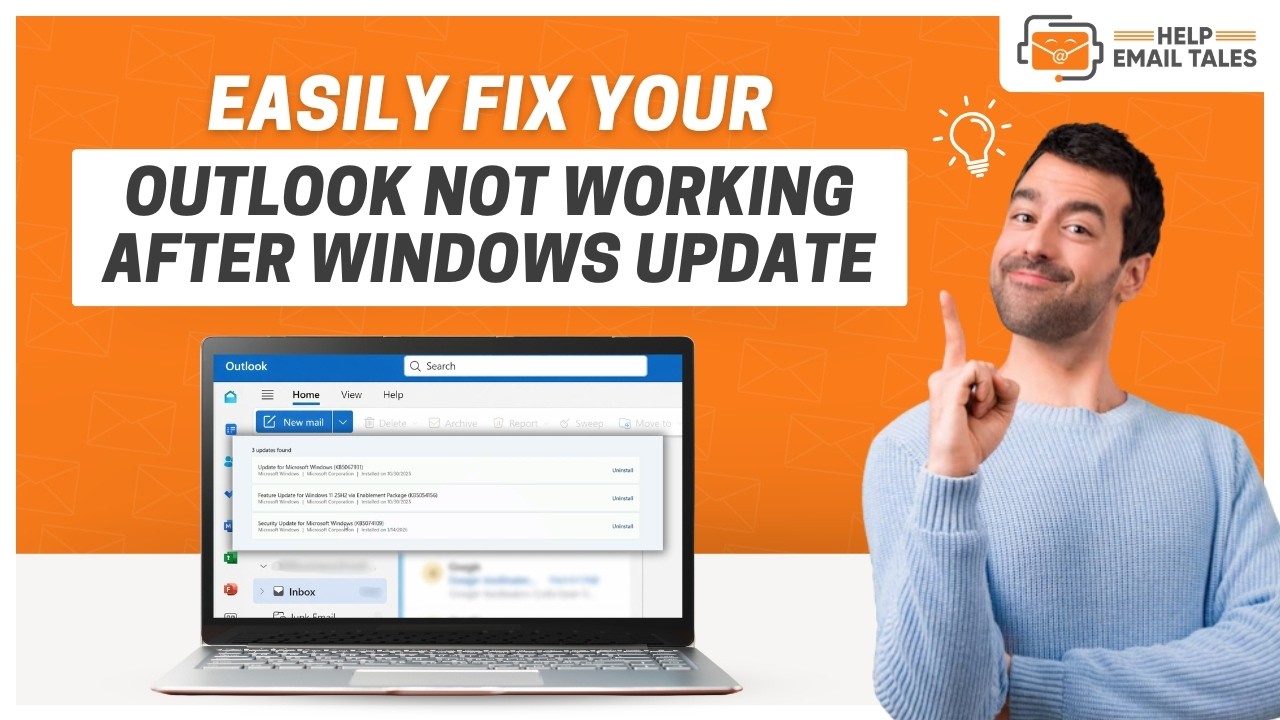 Outlook Not Working After Windows Update - Fixed | Help Email Tales