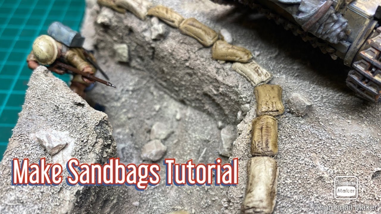 Make Sand Bags tutorial for models
