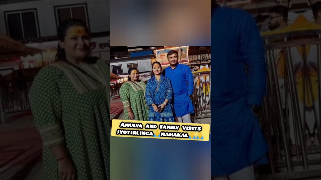 Amulya family at mahakal.. #amulya