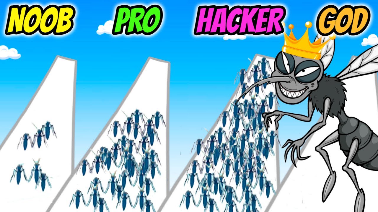 Moshquito! - NOOB vs PRO vs HACKER vs GOD