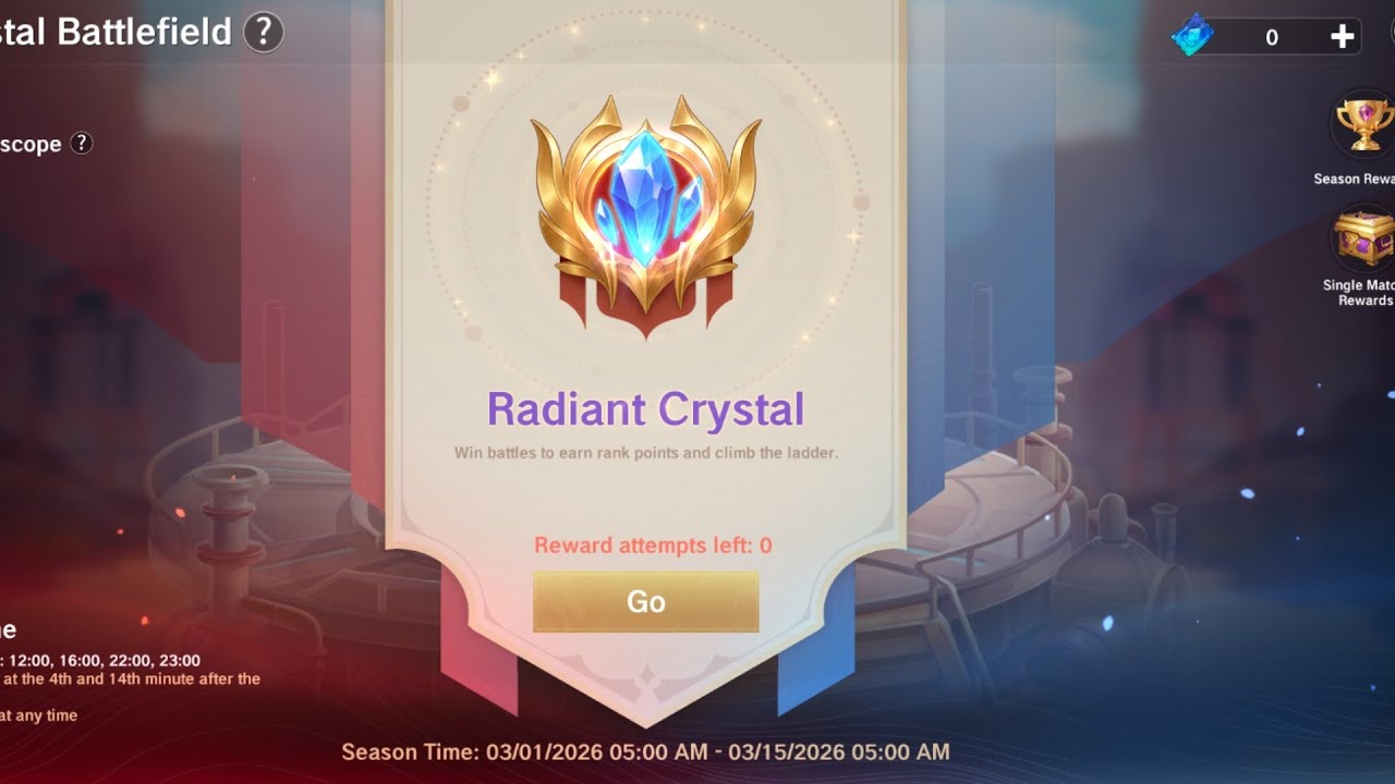 Radiant Crystal I Rank : Crystal Battlefield - The Legend of Neverland