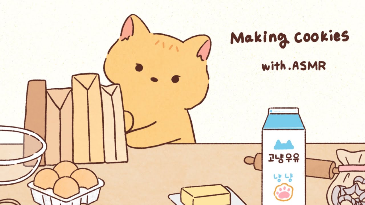 쿠키만들기🍪 Making cookies | ASMR animation