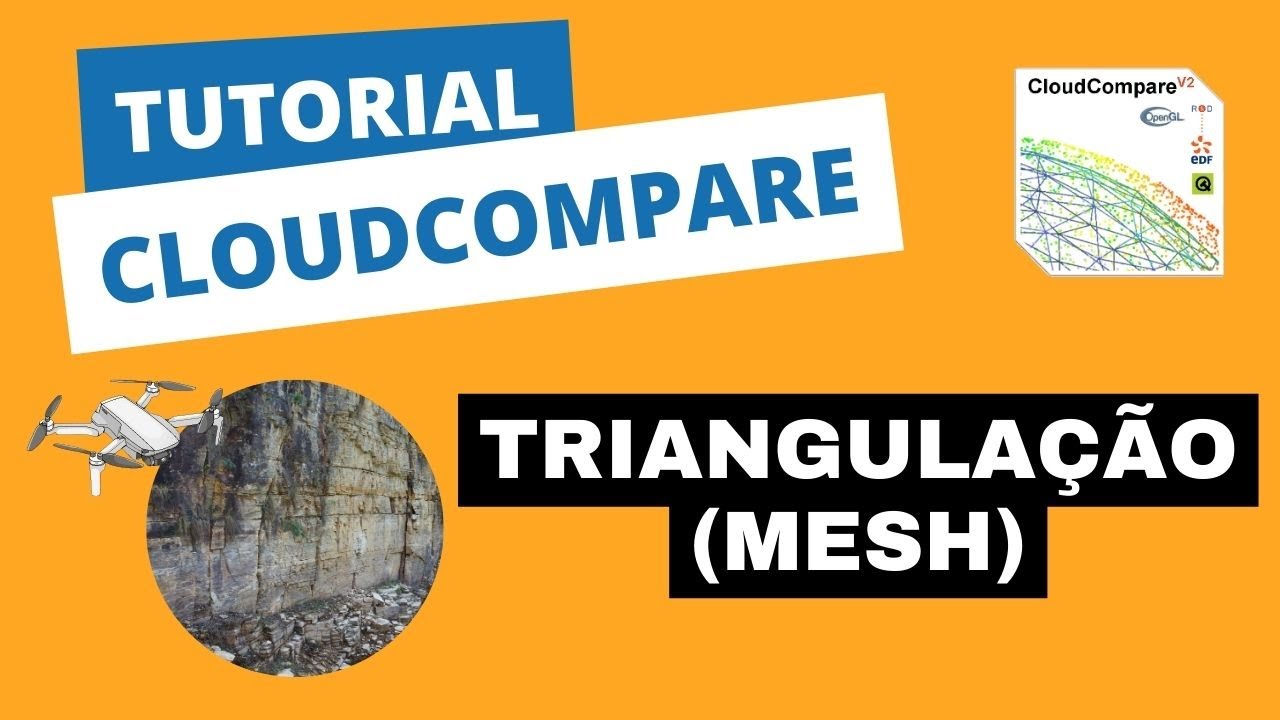 Tutorial#Cloudcompare // Triangulação (Mesh) - Mapeamento Geológico